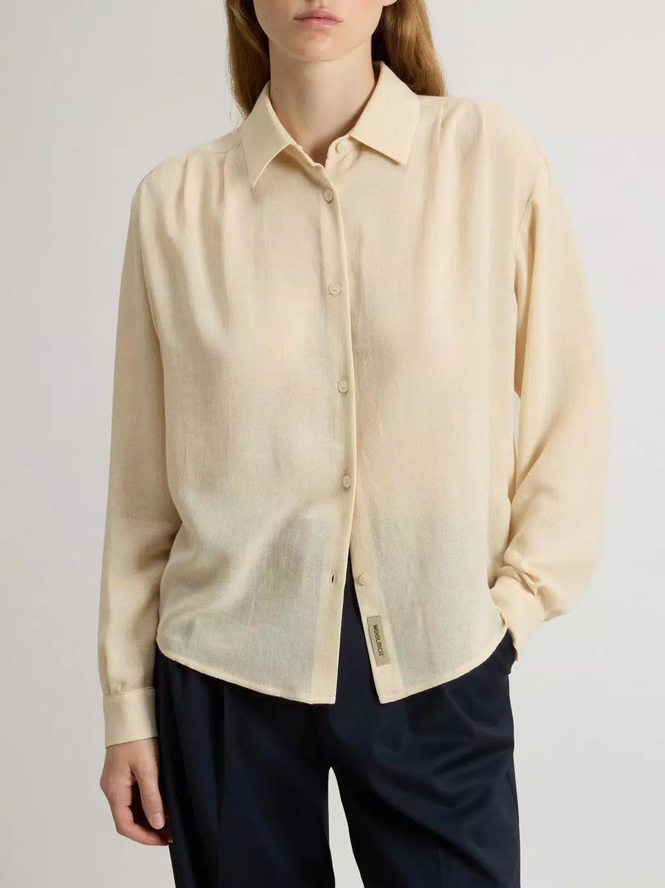 camicia garzata CFWWSI2000 FRUT 5037 MILKY WOOLRICH