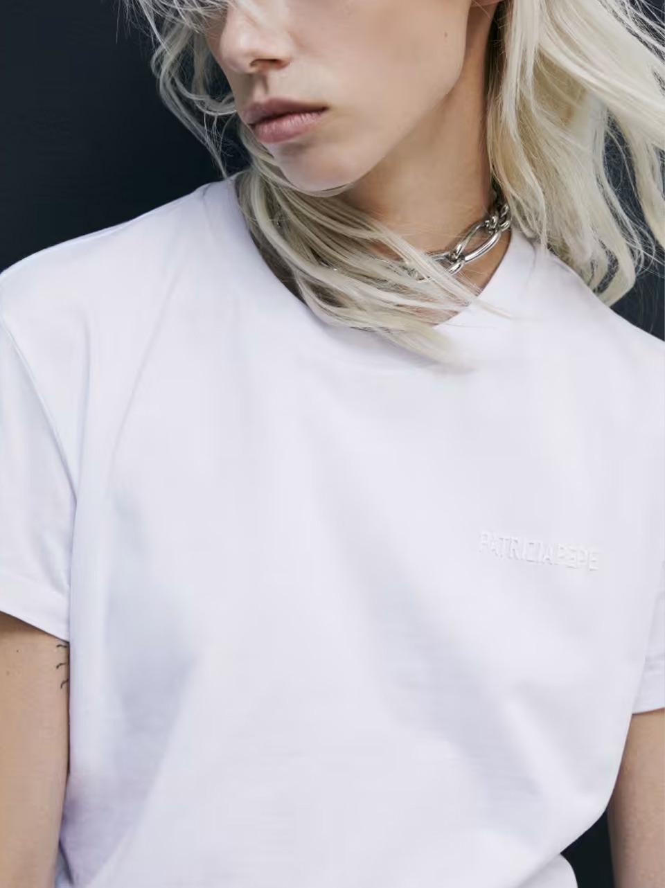 t.shirt logo essential 8M1543 J111 W103 Patrizia pepe