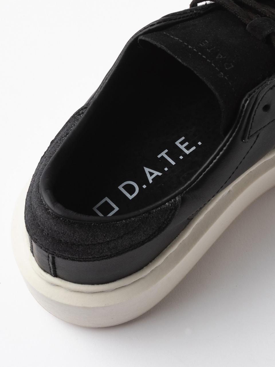 sneakers hill platform W431-HP-CA-BK NERO D.A.T.E