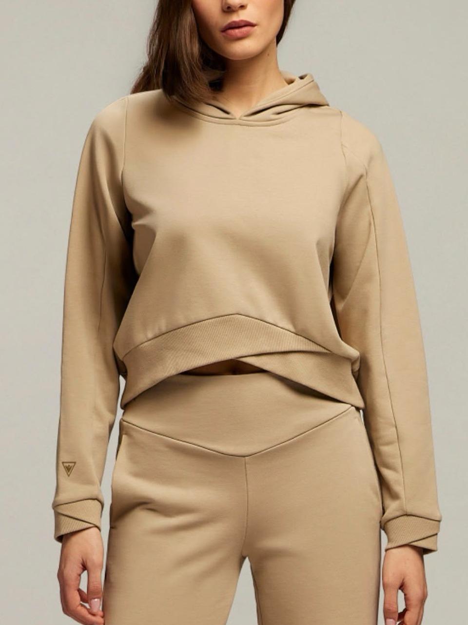 felpa cropped cappuccio BENNY NAT MACRON