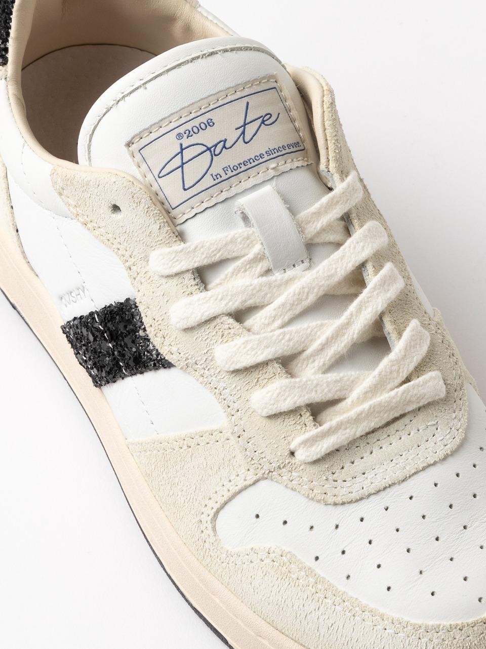 sneakers court2.0 CR-SH-GB BIANCO NERO D.A.T.E