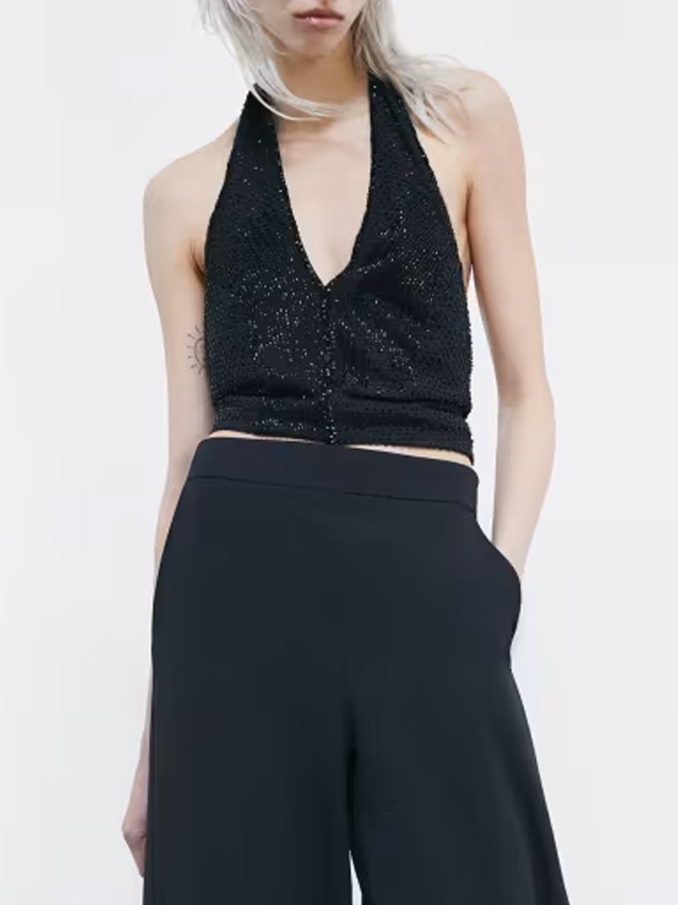 top foulard perline 2C1684 A750 N Patrizia pepe