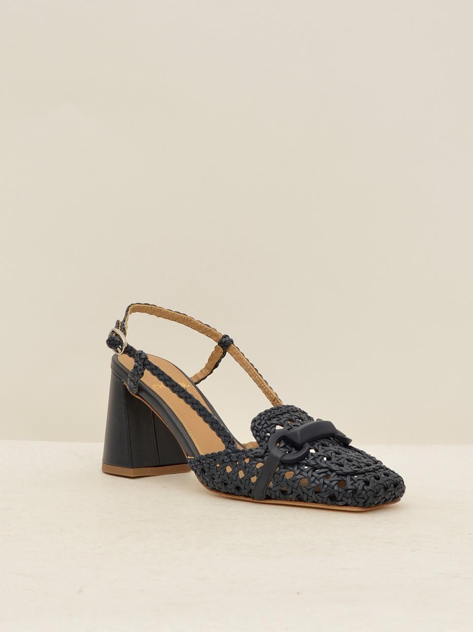 chanel intreccio tacco 70mm 2346 BLU CHANTAL