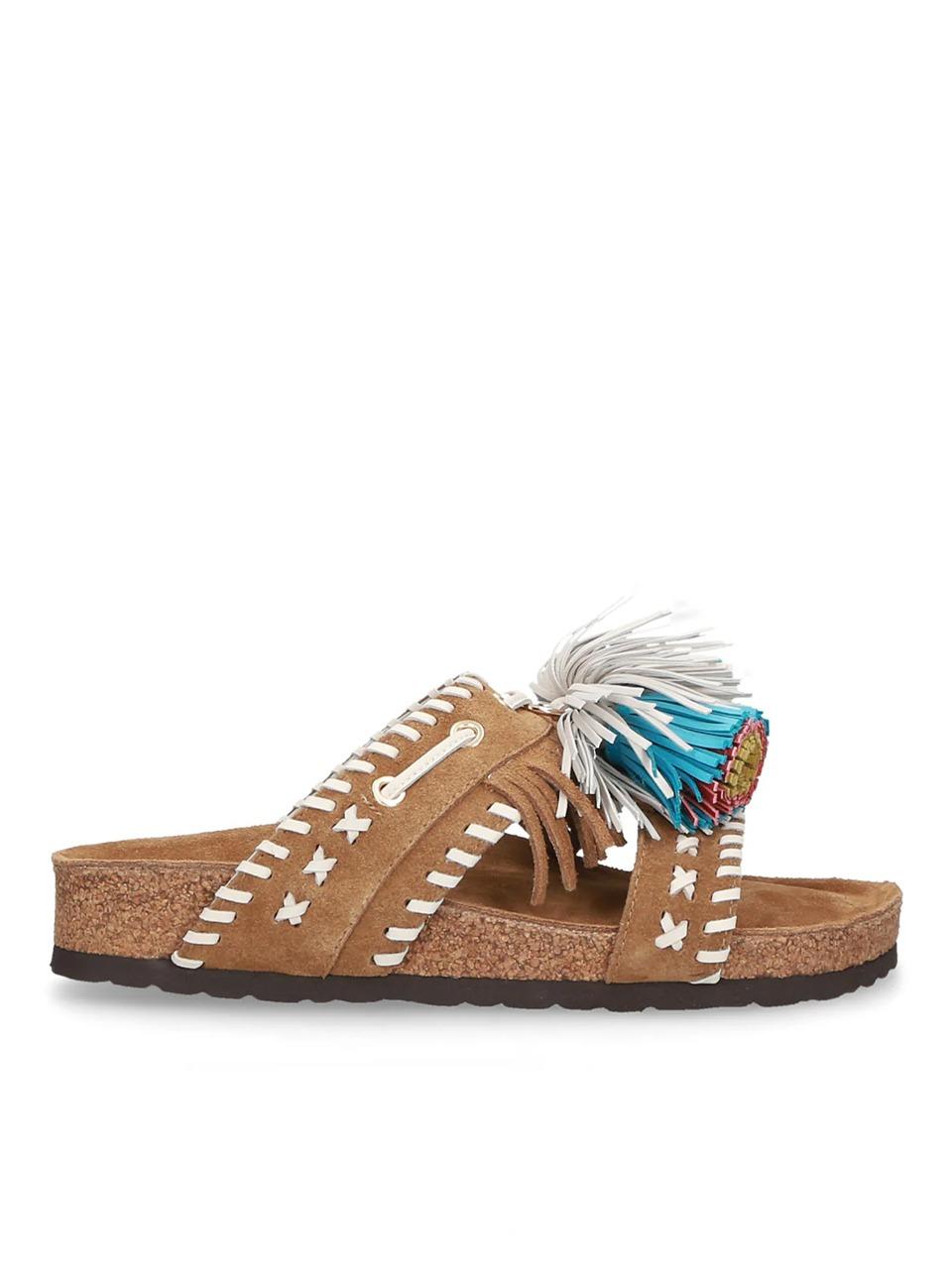 sabot etnico con nappine C14 TAN ELENA IACHI