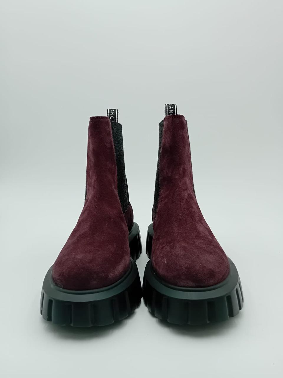 beatles grenelle 001-250-2283-03 0D22DARK BURGUNDY VOILE BLANCHE