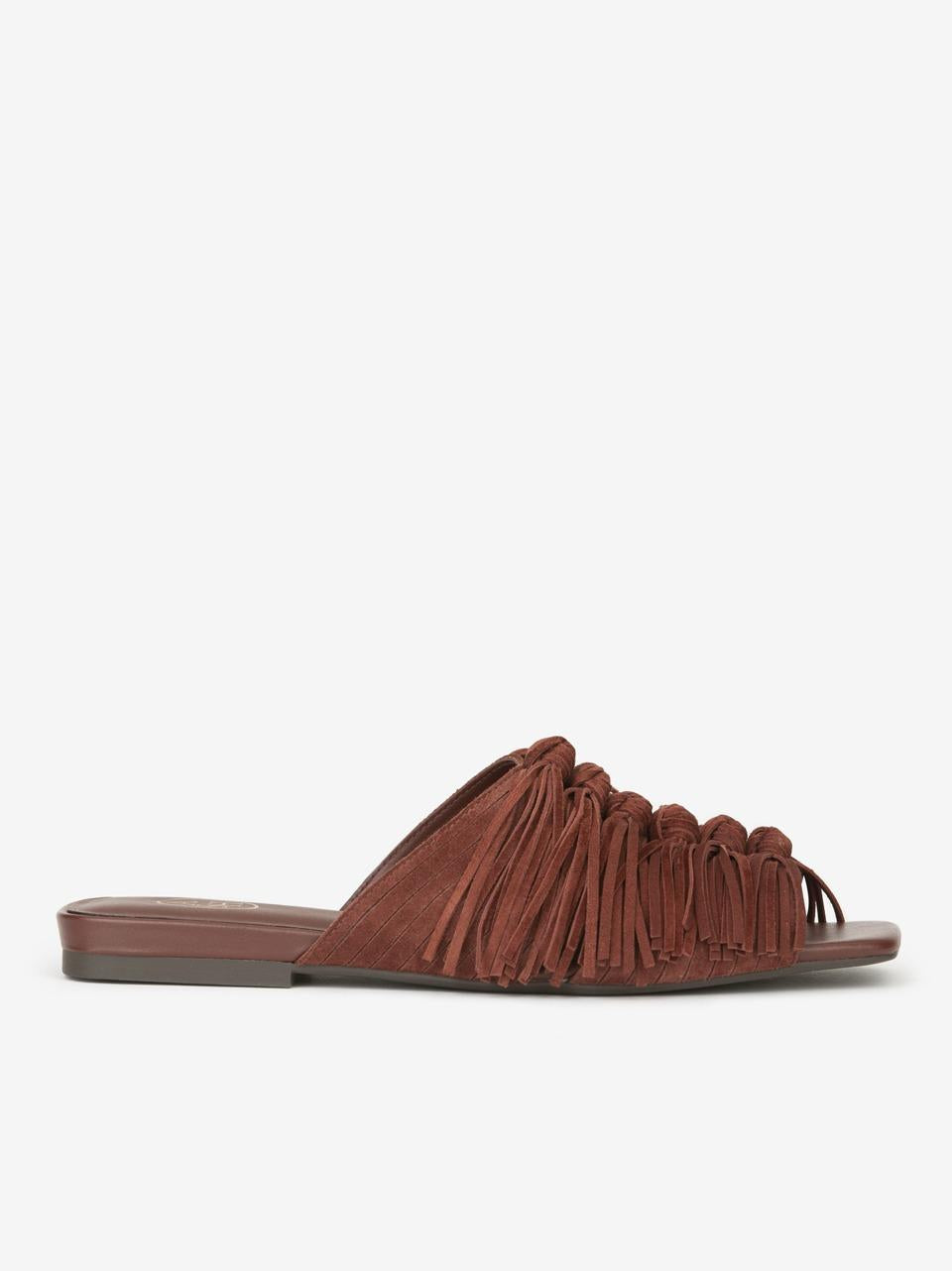 sabot spuntato con frange BRIGITTE MARSALA ASH