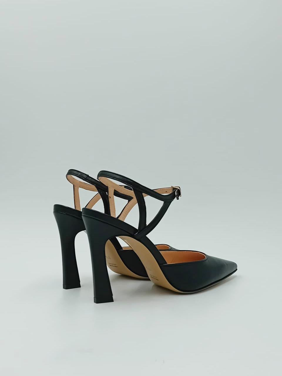sandalo tacco h 90 1553 NERO MATTEO PITTI