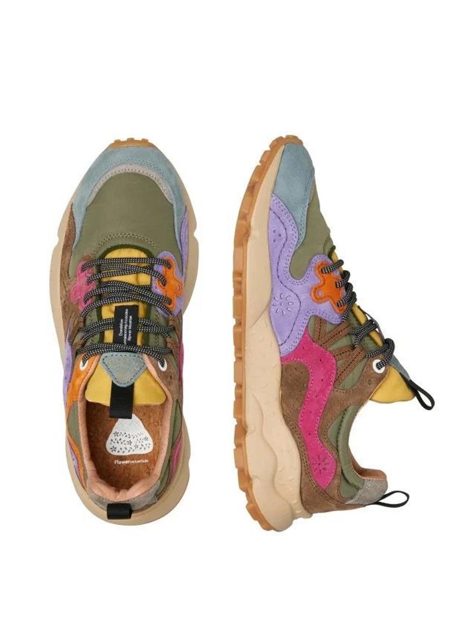 sneakers yamano 3 YAMANO 3 2F69 KAKY MULTY FLOWER MOUNTAIN