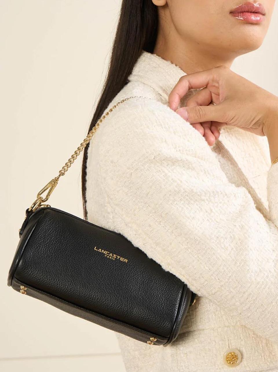 borsa spalla piccola zippata 547100 NERO LANCASTER