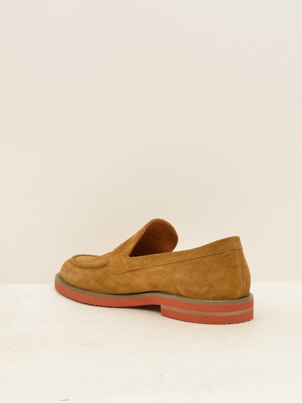 mocassino suola colorata M40504 CHERRY hundred 100