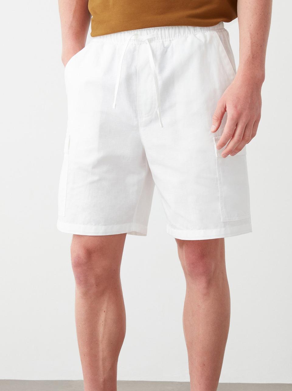 bermuda cargo lino cotone 0800 B COLMAR