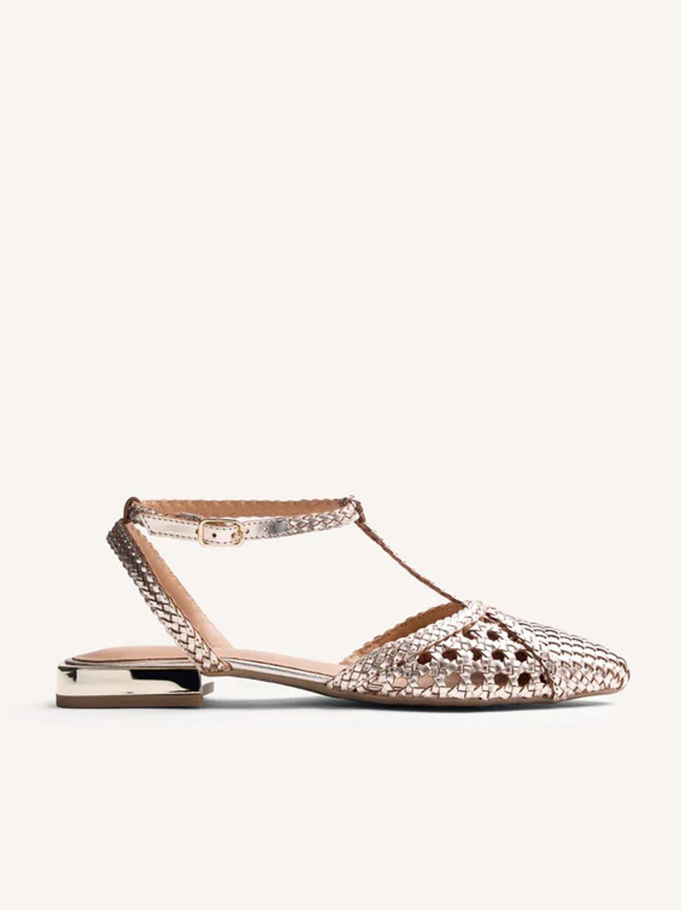 charlestonl intrecciato tacco h 15mm 79237 PLATINO GIOSEPPO