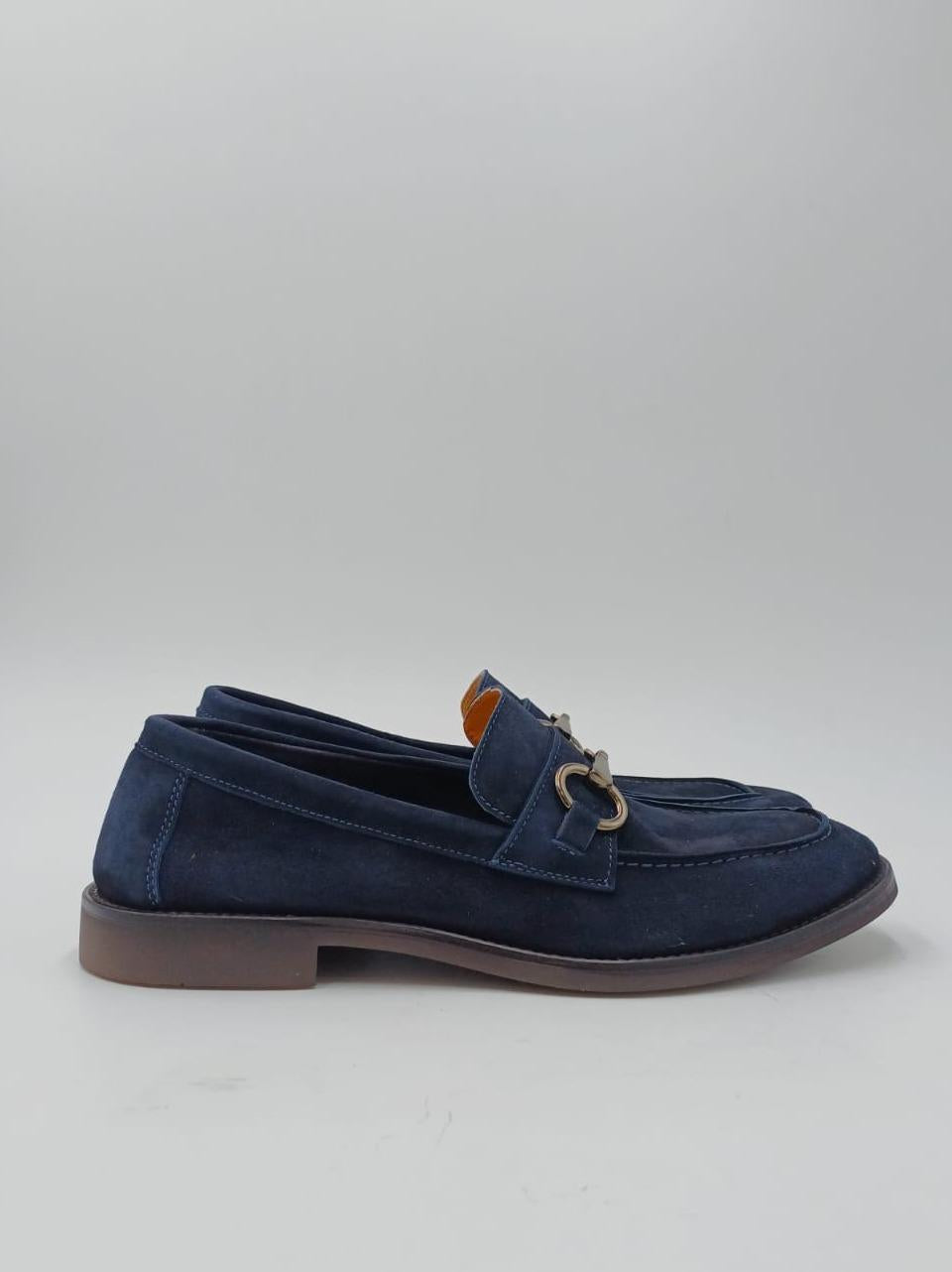 mocassino con passante e staffa 011 2356 BLU MICHAEL DASS
