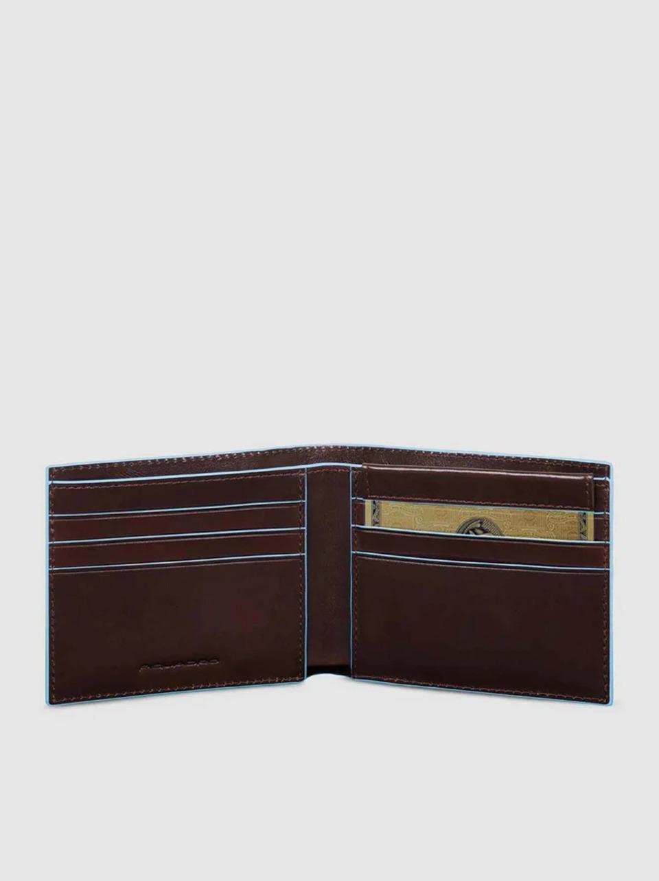 portafogli con portacarte PU3891B2 MARRONE PIQUADRO