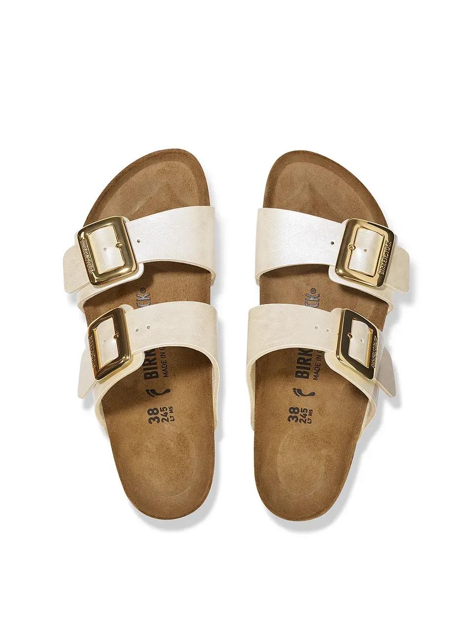 SYDNEYBUCKLE1029492 PEARL WHITE BIRKENSTOCK