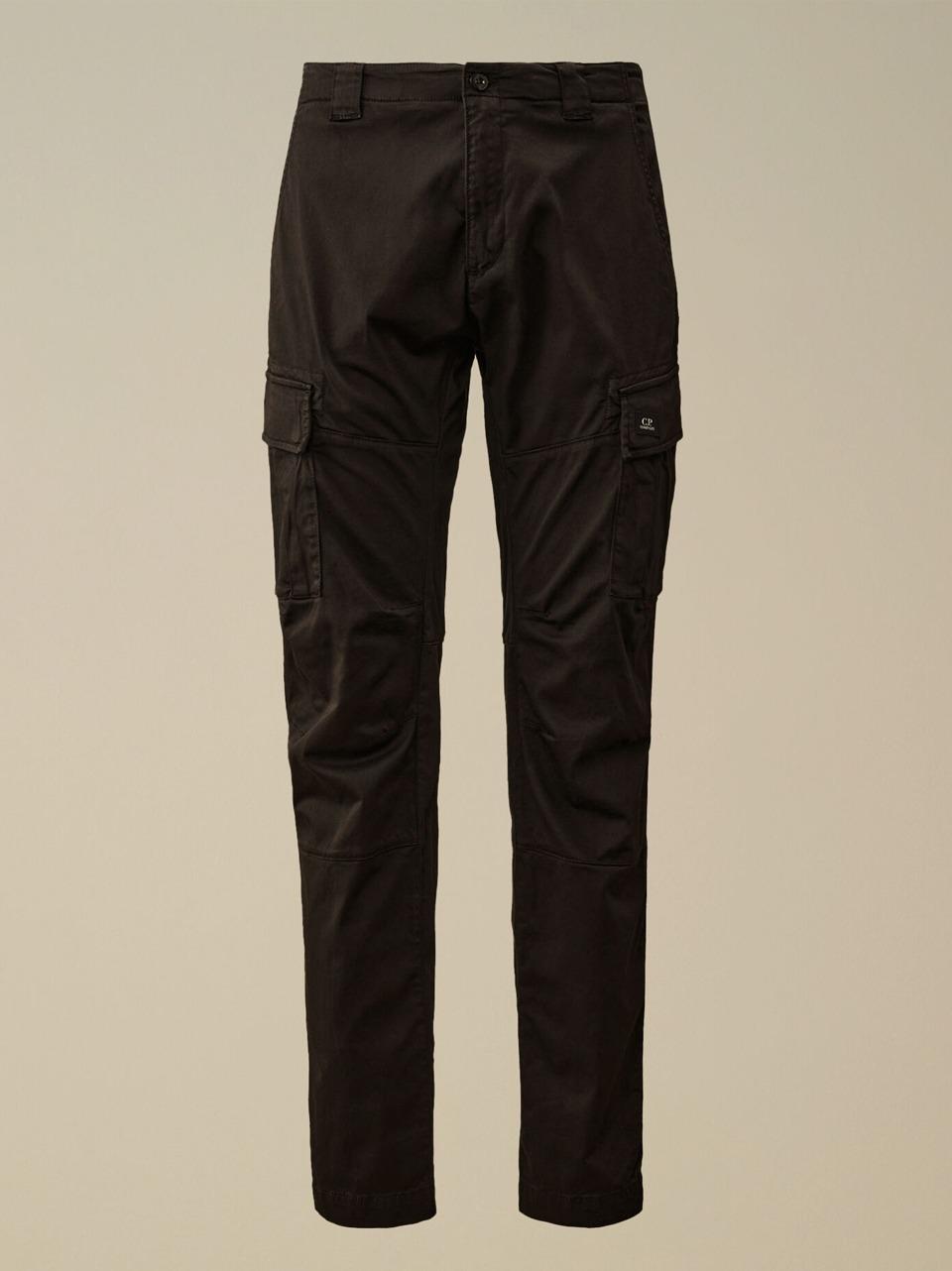 pantalone satin slim cargo PA732A005529G N C.P COMPANY