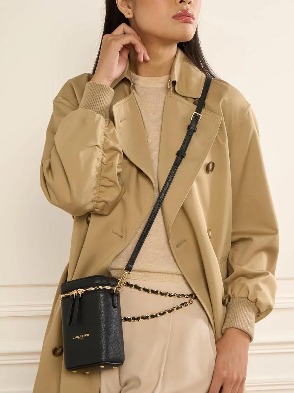 borsa porta cannochiale 647-104 NERO LANCASTER