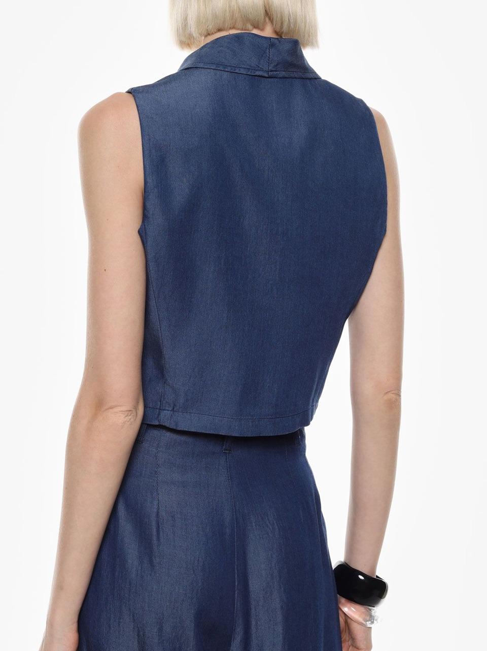 gilet in denim LC94JYVL 1670 SELECTED