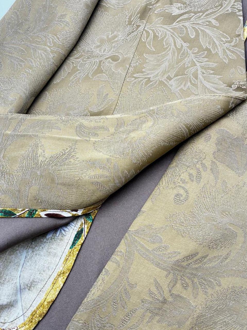 giacca fantasia geometrica 26608 VERDE WU' SIDE