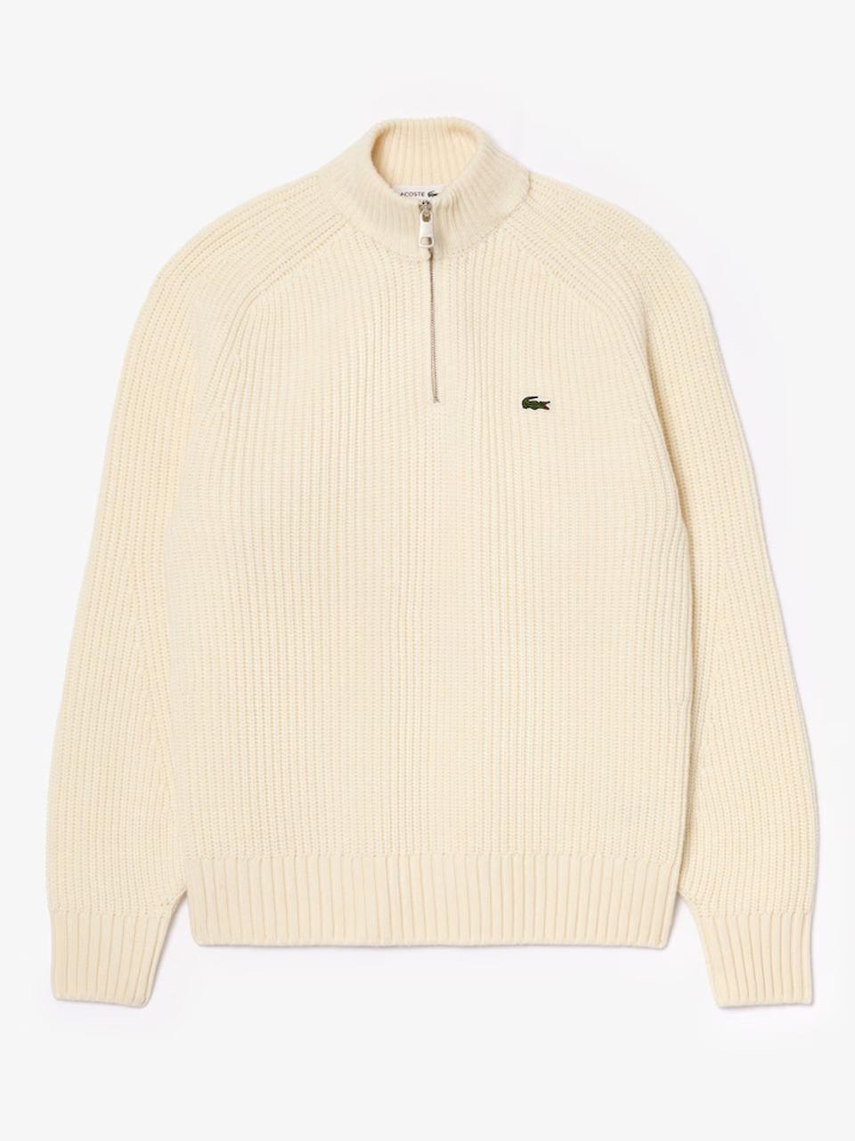 polo a coste con zip AH3134 P LACOSTE