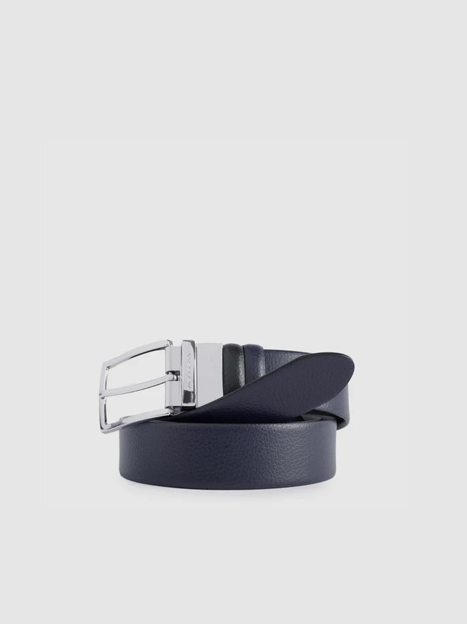 cintura reversibile CU4209MO NERO\BLU PIQUADRO