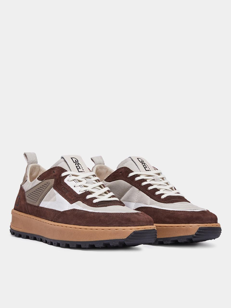 sneakersk2 M411-K2-ODBR BIANCO\MARRONE D.A.T.E