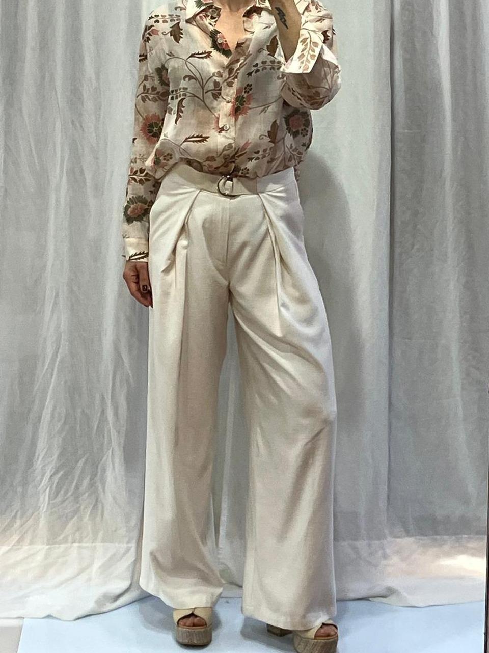 camicia fantasia 25535 AVORIO WU' SIDE