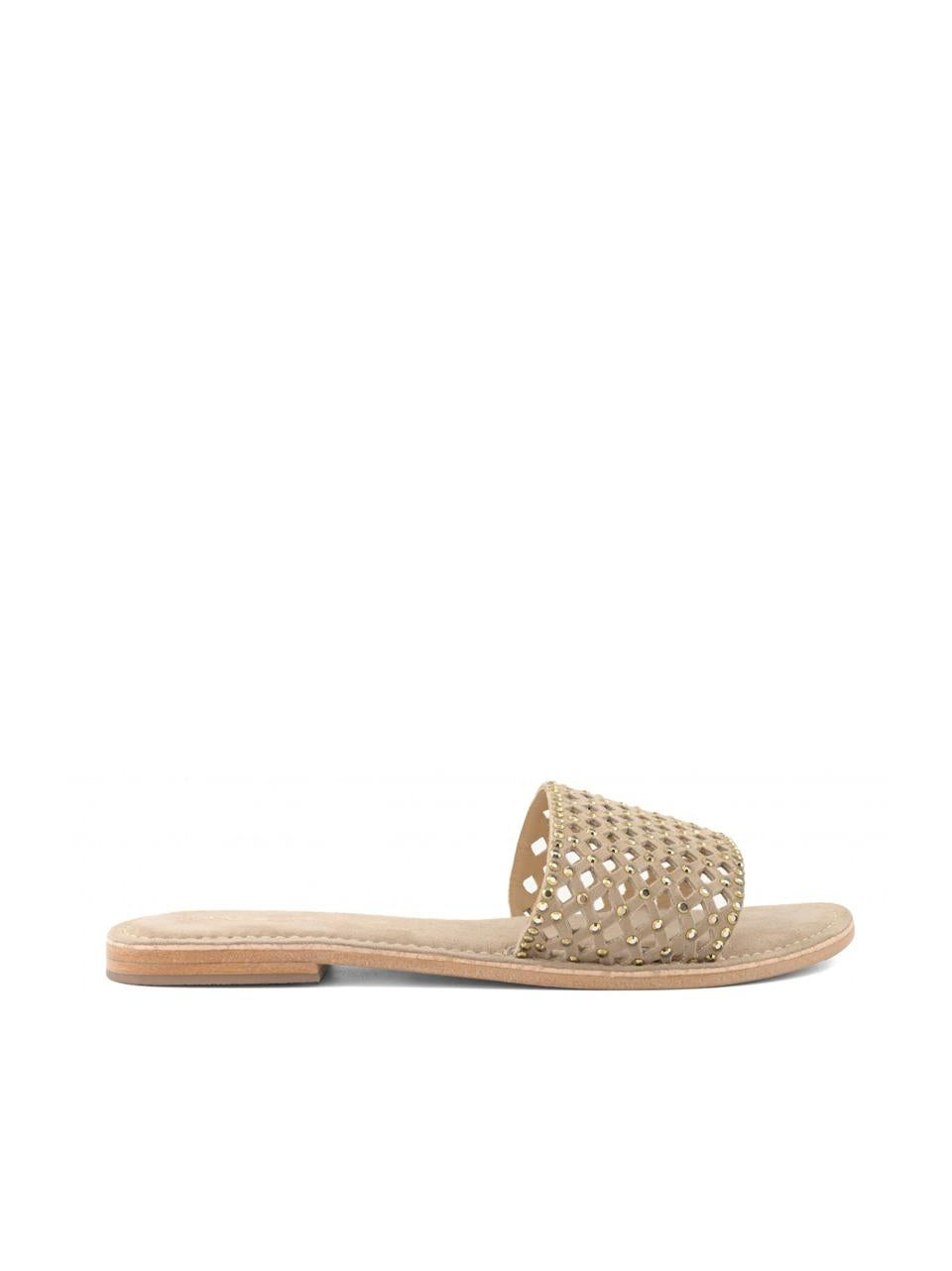 sabot flat con con swarosky R2260004 MUD CB FUSION
