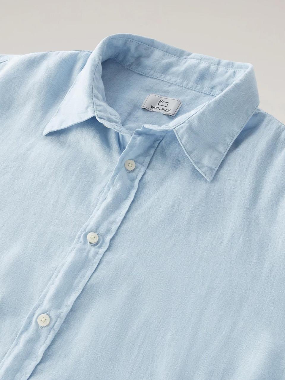 camicia in lino CFWOSI0113MRUT3372 UT3372 I WOOLRICH