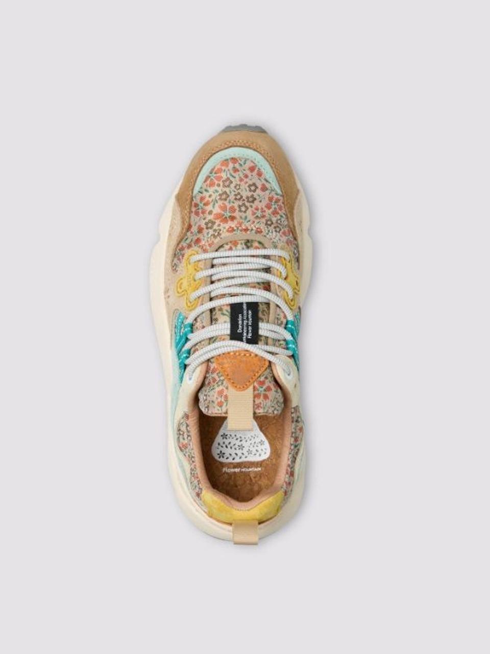 sneakers yamano3 YAMANO31G60 CHESNUT LIGHT BLU FLOWER MOUNTAIN