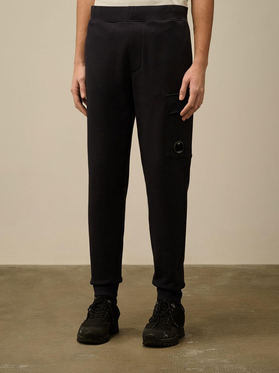 pantalone in felpa con tasca laterale 18CMSP017A005086W 888 C.P COMPANY