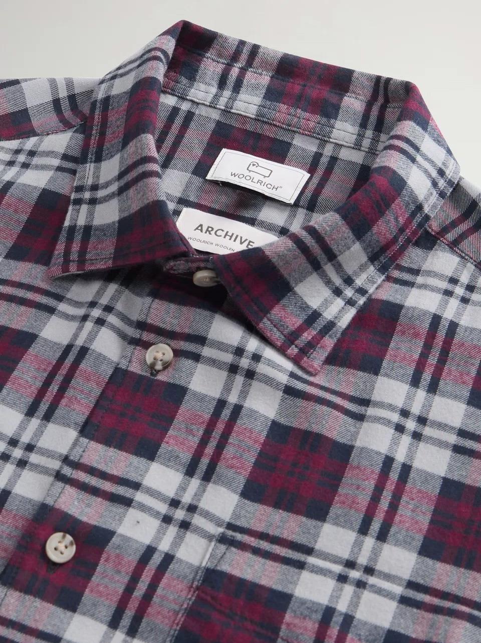camicia quadri SI0117 1908 WOOLRICH