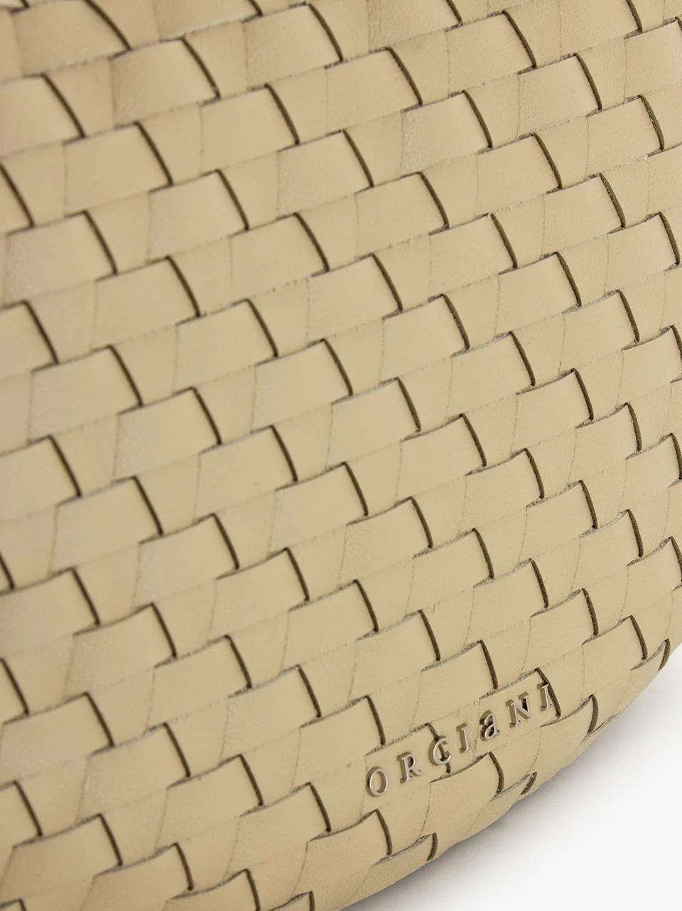 borsa dumpling large B02184WOVEN AVORIO ORCIANI