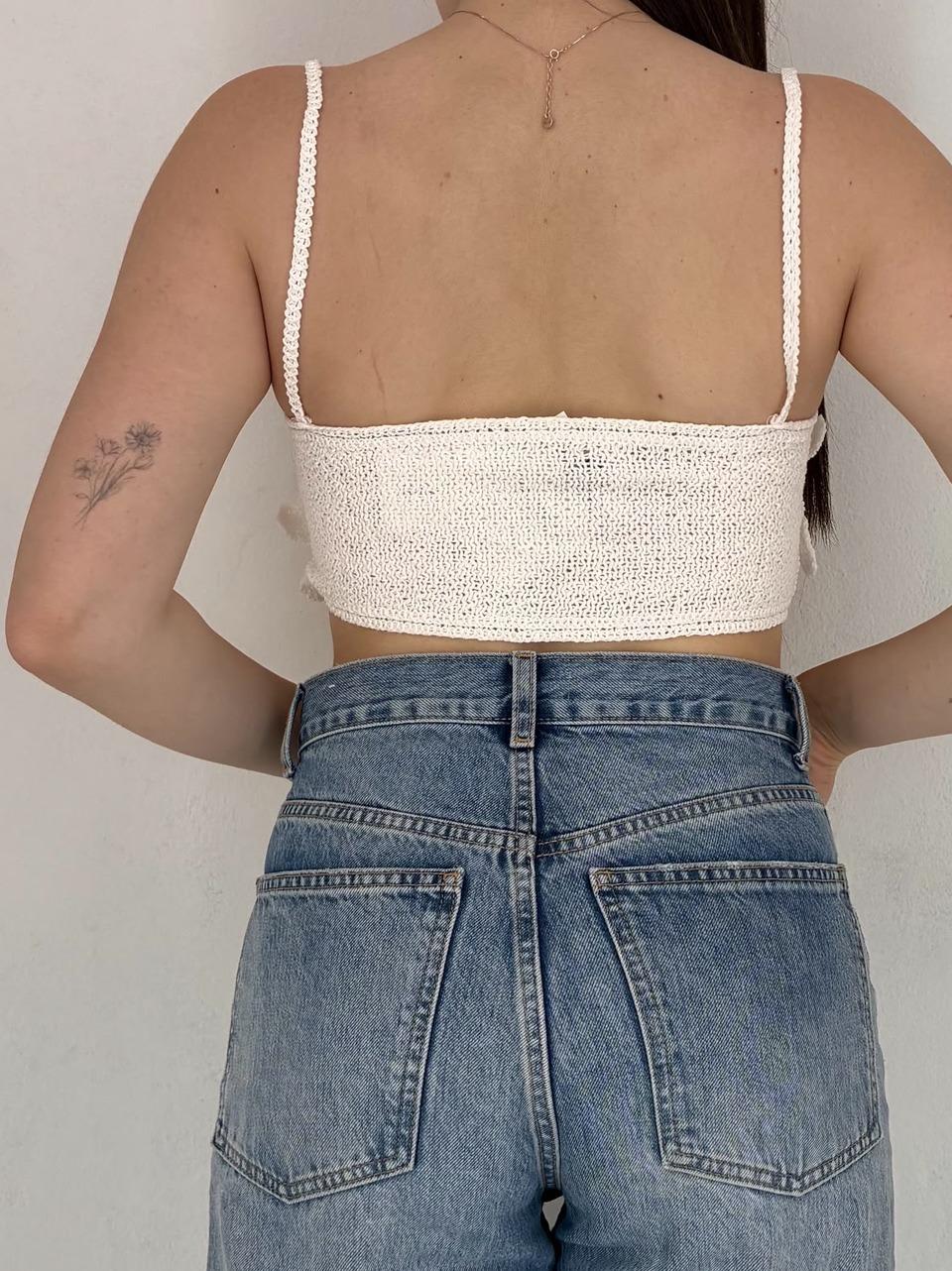 bralet crochet KA7520 CREAM GLAMOROUS