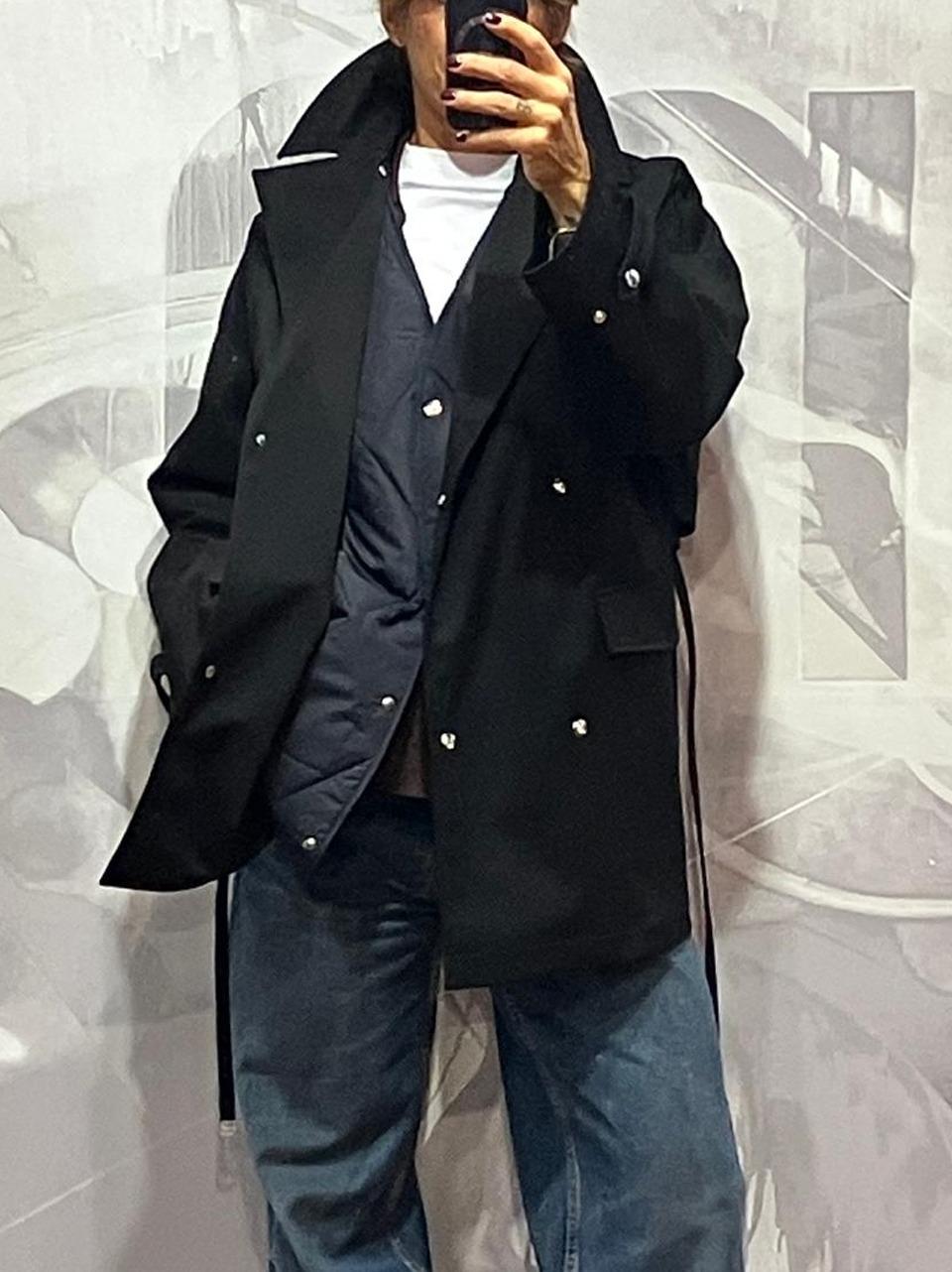 trench gabardina puffy cinturina 9322 990 oof