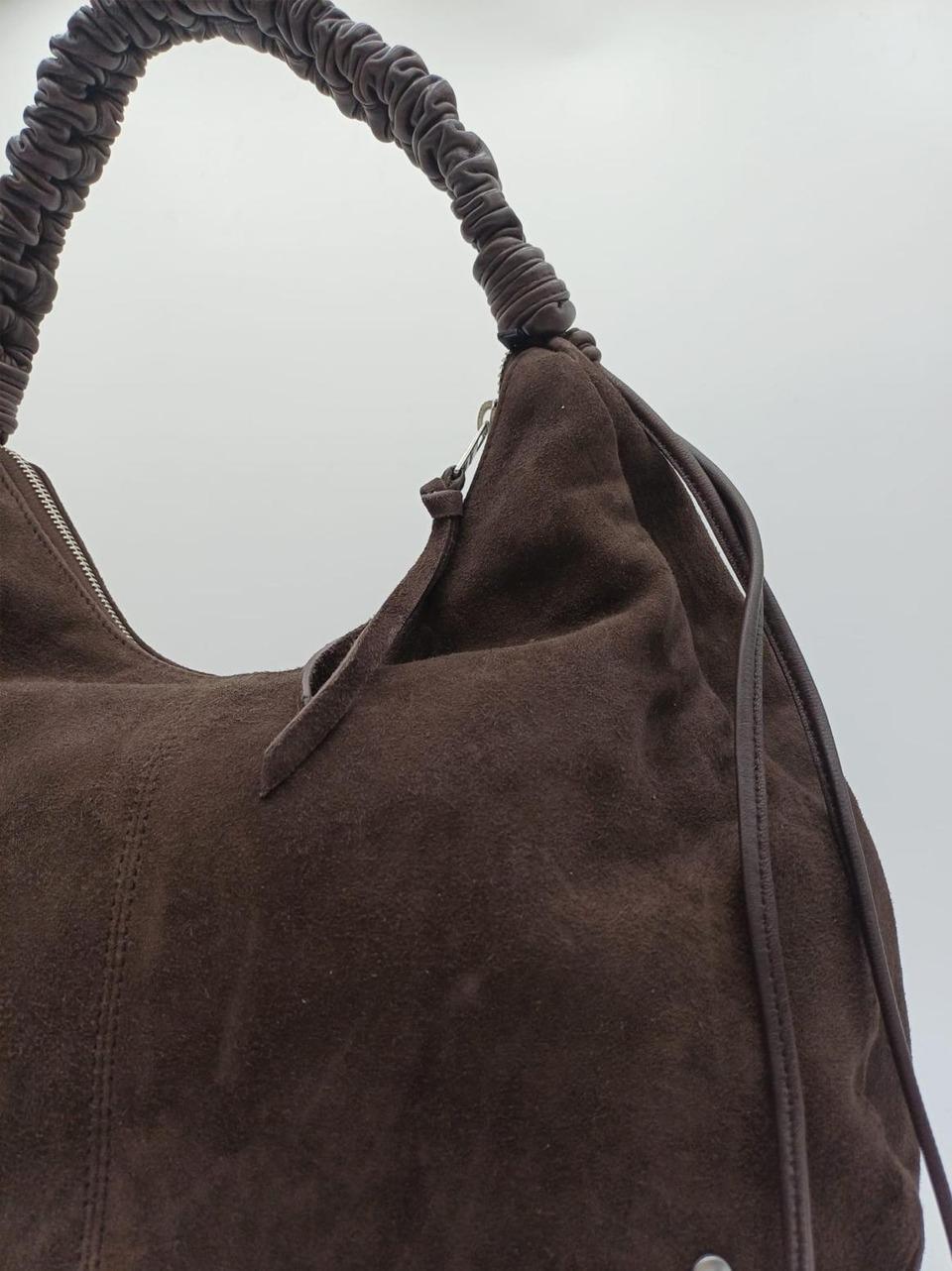 borsa a spalla mezza luna 1201 BROWN REHARD