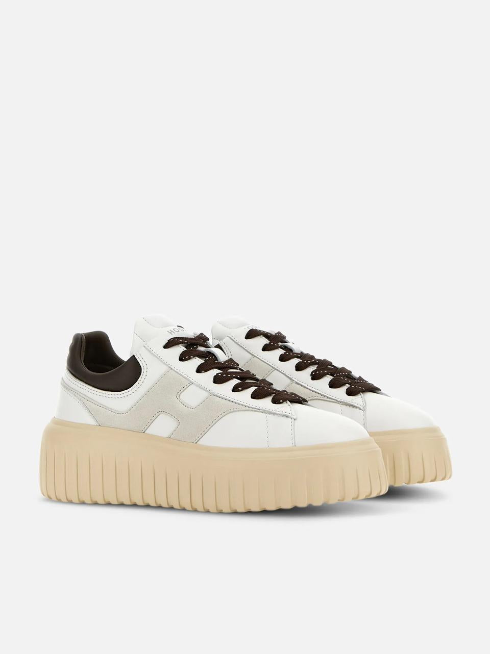sneakers h stripe HXW6450FE9LUIT0BAZ BIANCO\TDM HOGAN
