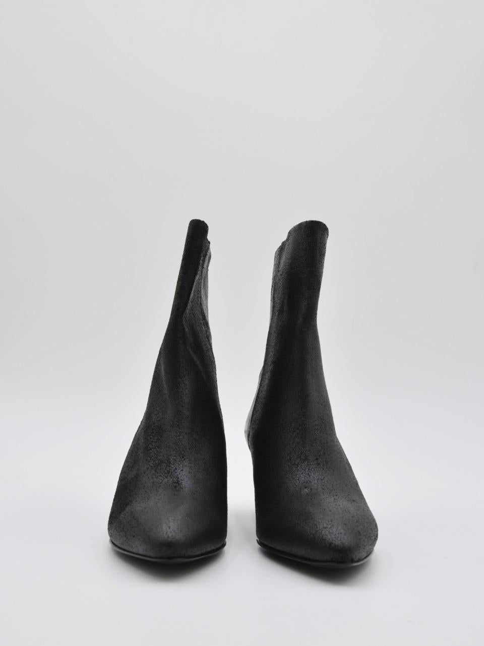 stivaletto con tacco h 60 mm inglobato RITA 11 NERO ERNESTO DOLANI