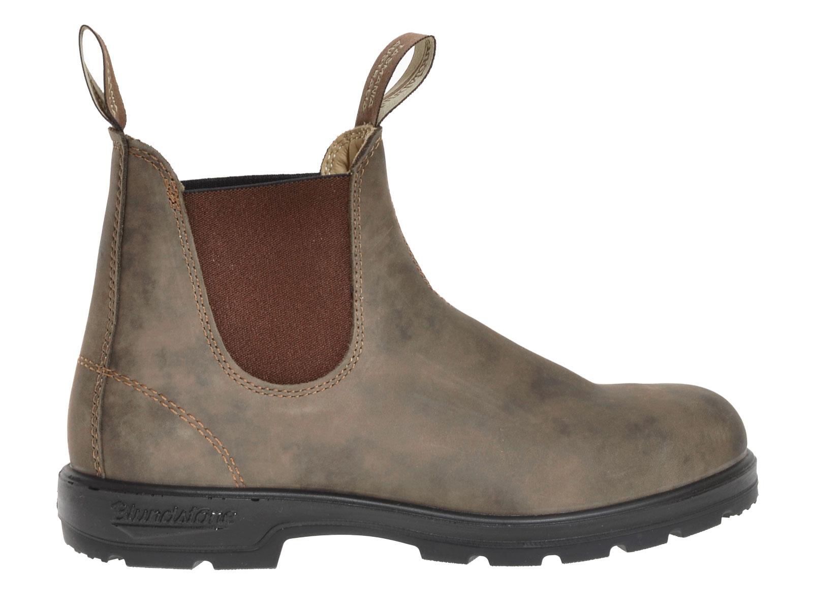 beatles elastico testa di moro 585 BC RUSTIC BROWN LEATHER Blundstone