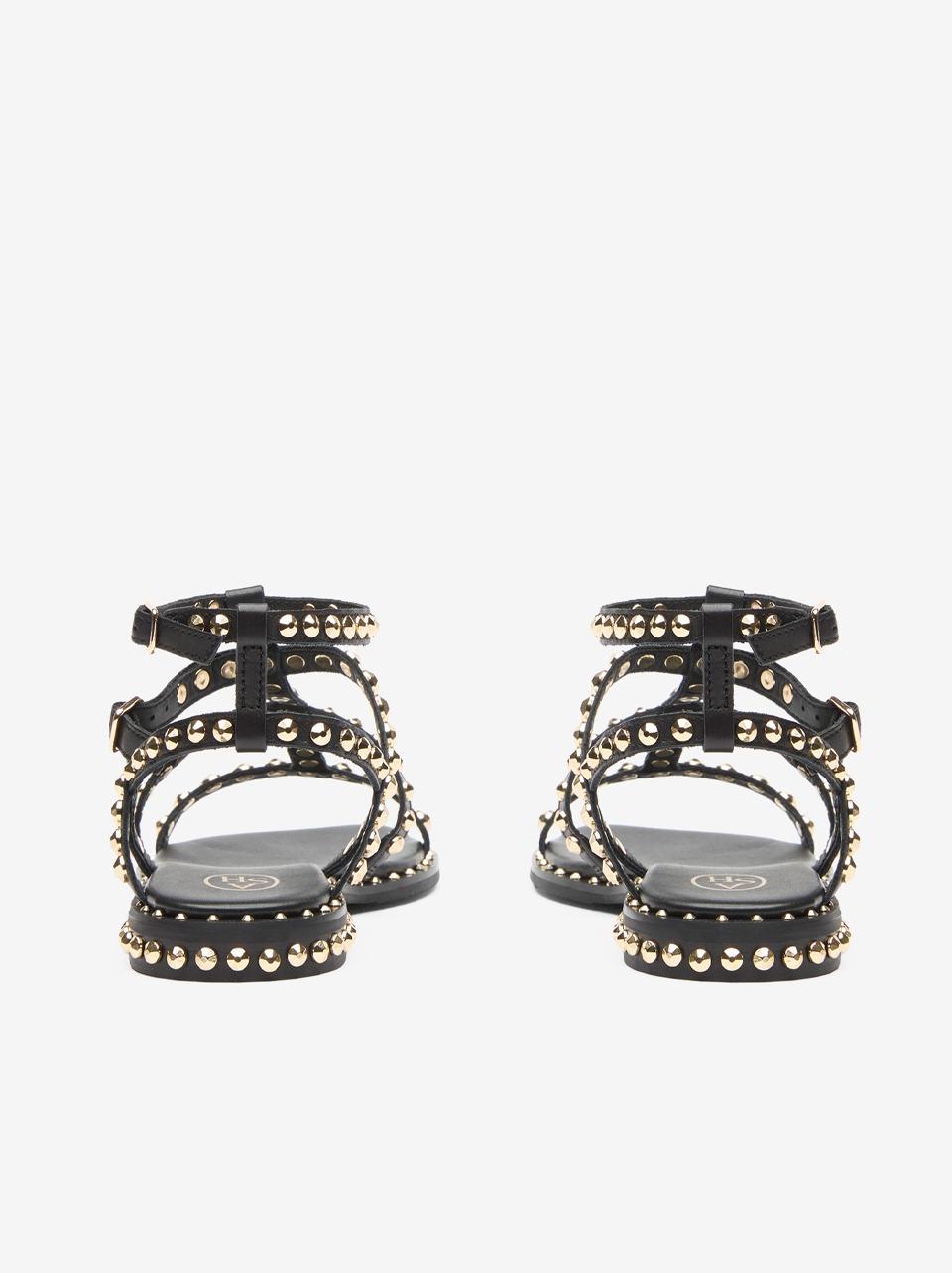 sandalo flat precious con borchie PRECIOUS NERO ASH