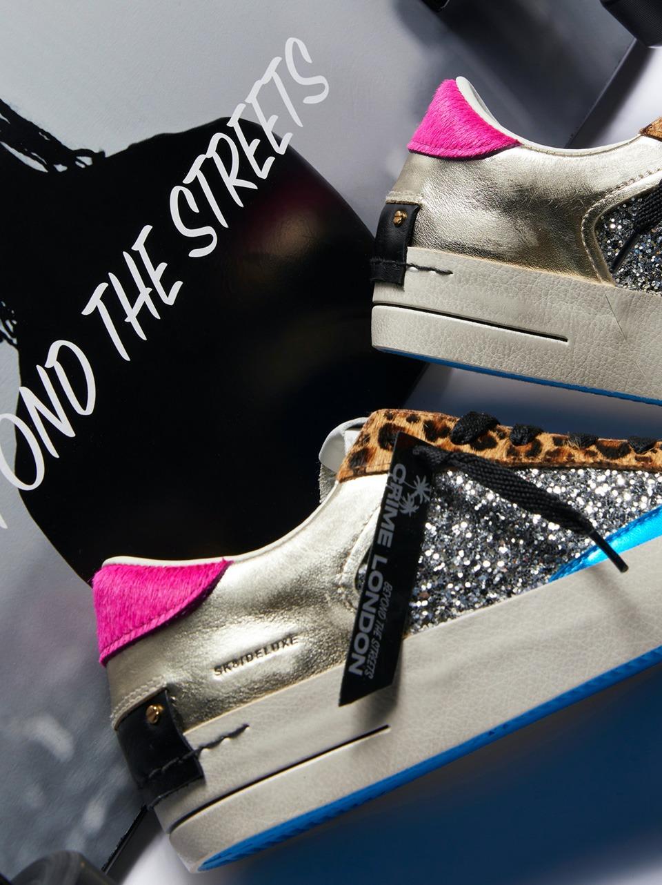 snekers skate de lux 21101 ARGENTO CRIME