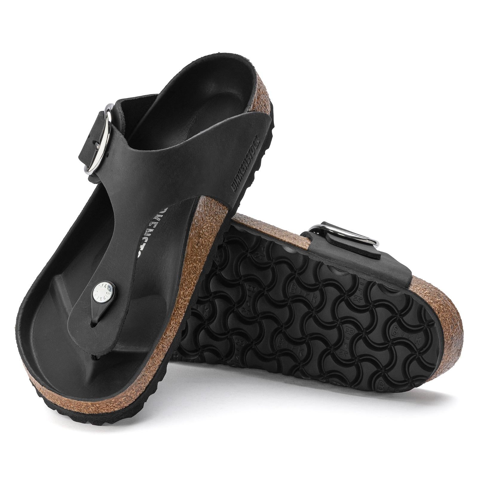 sandalo gizeh big buckle GIZEH1018753 BLACK BIRKENSTOCK