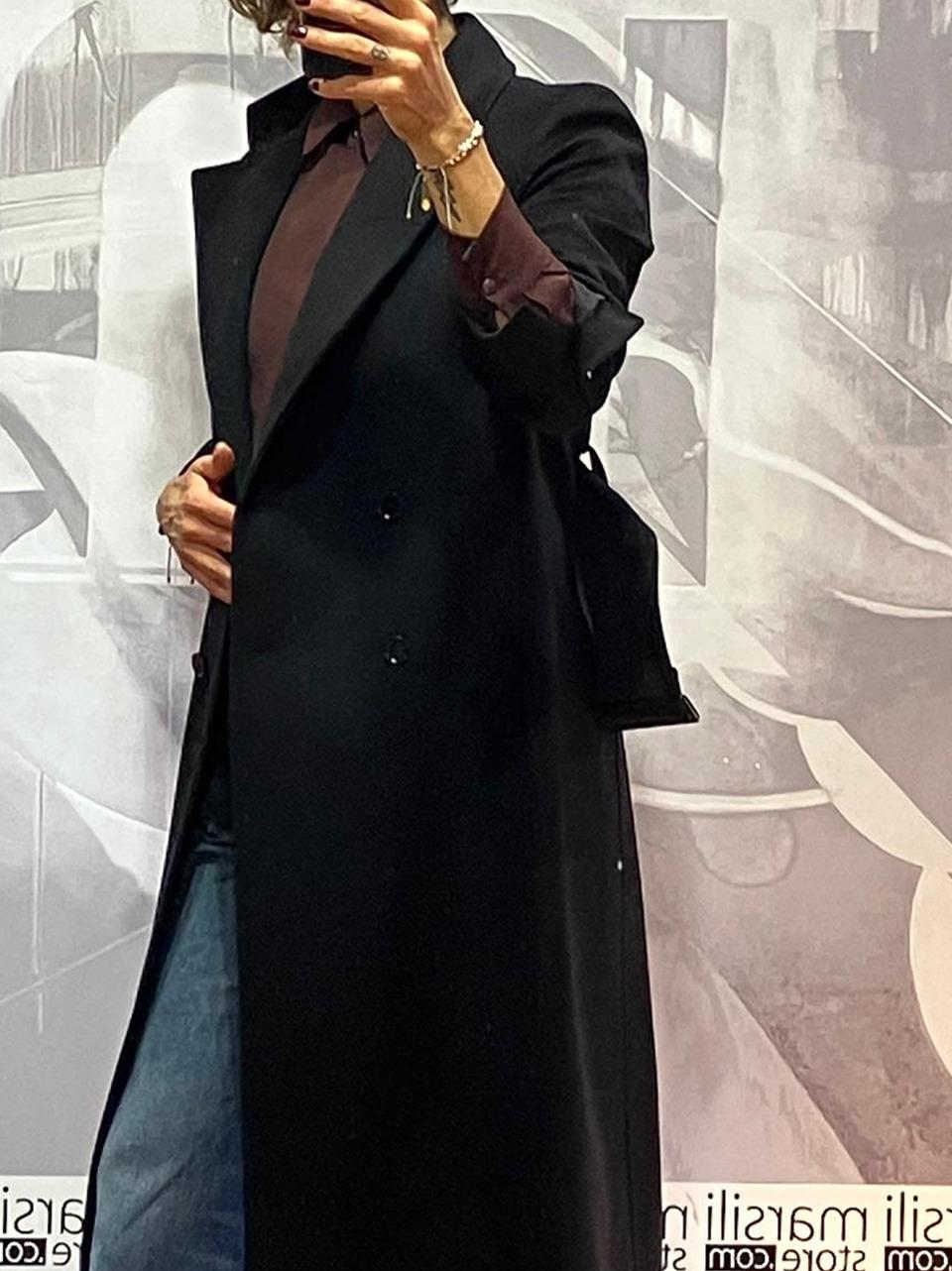 cappotto con fusciacca 2O0195 N Patrizia pepe