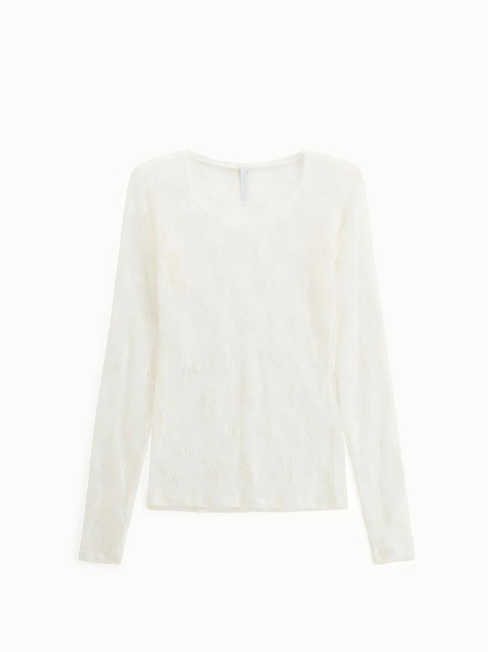 t shirt pizzo TW91KMX P SELECTED