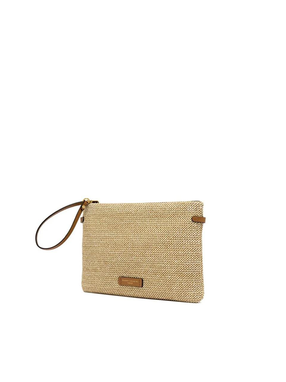 pochette con tracolla BS12155 NATURALE GIANNI CHIARINI