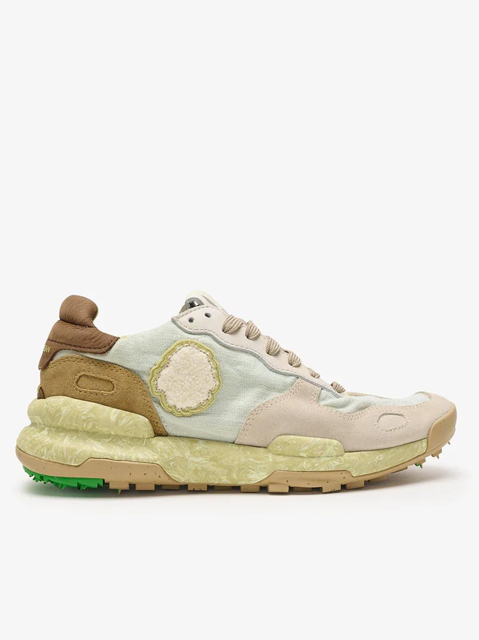 sneakers chacrona linen CHACRONA LINEN CLOUDY GRREN SATORISAN