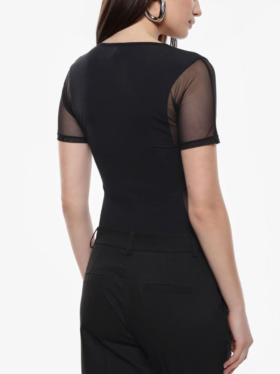 t-shirt con tulle TZ29JGD N SELECTED