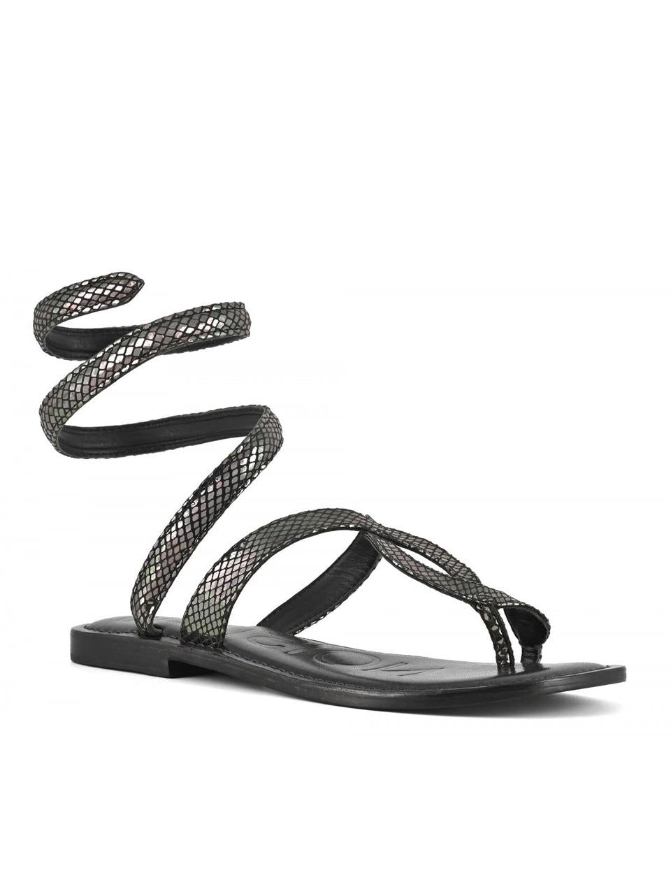 sandalo flat infradito R2250001 BLACK CB FUSION