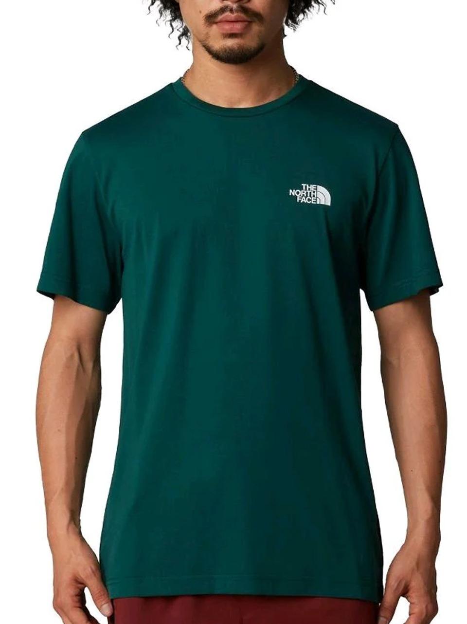 simple dome tee NF0A87NG6 DEEP NORI THE NORTH FACE