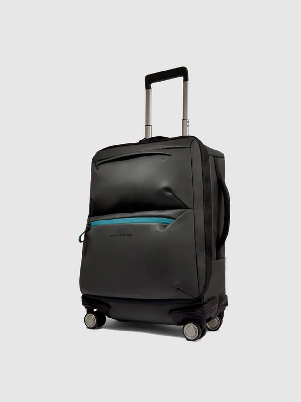 valigia trolley da cabina gommata BV6377C2OW NERO PIQUADRO